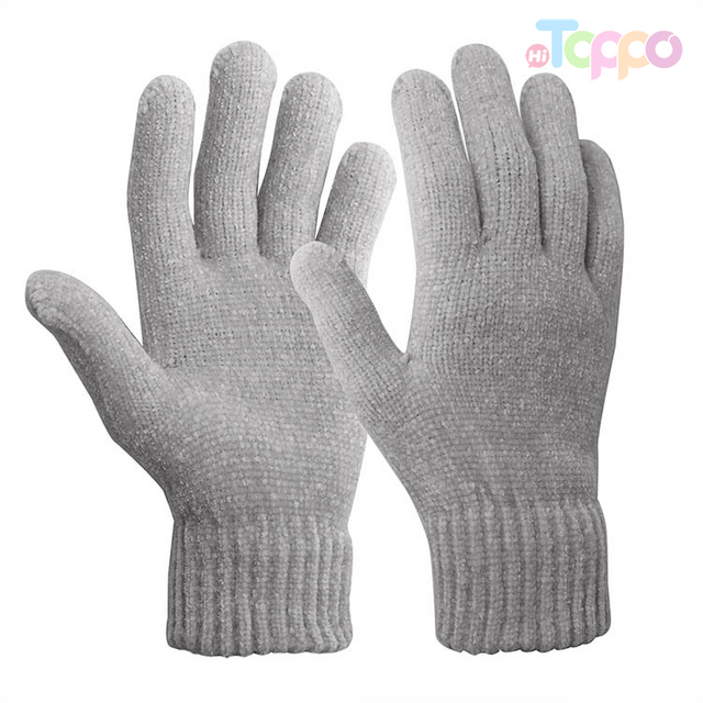 Chenille Solid Gloves