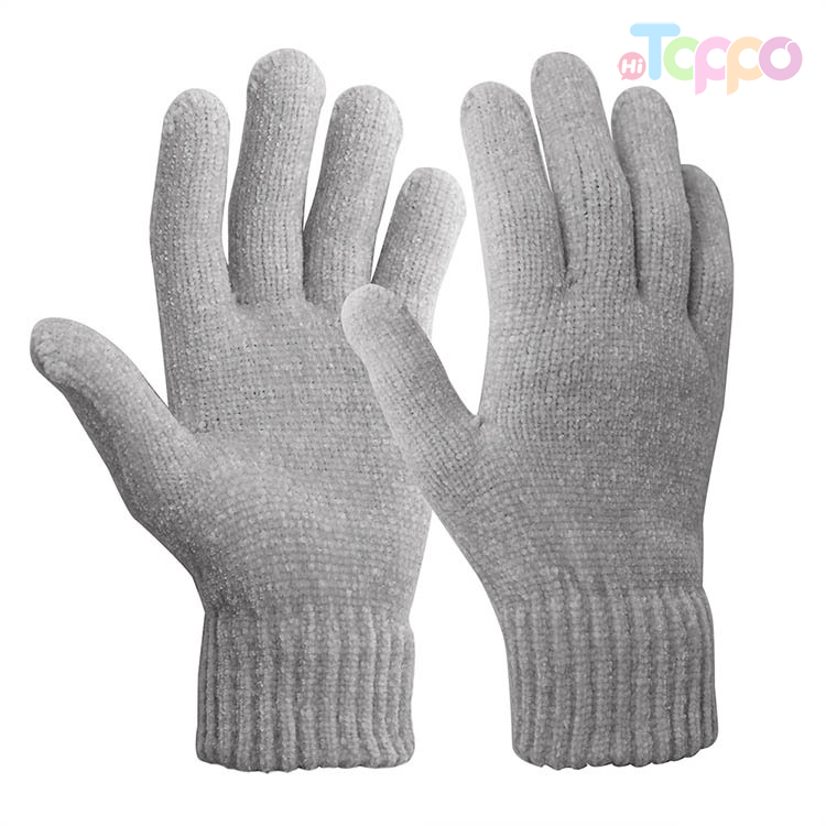 Chenille Solid Gloves