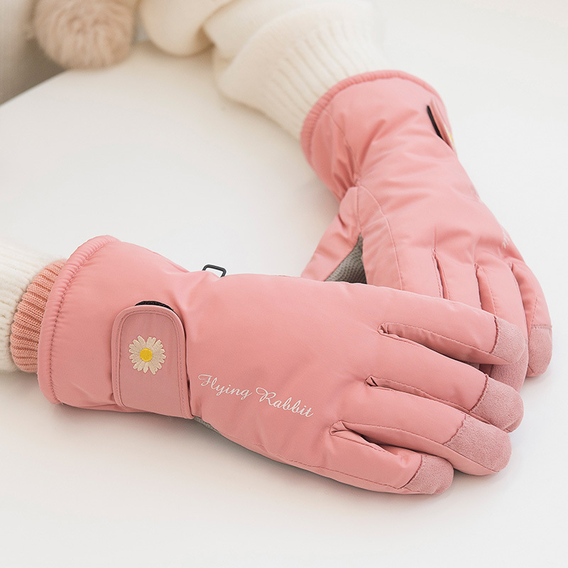 Extra-thick ski gloves