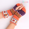 Christmas Tree gloves thickened wool bare finger knitted gloves