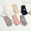 Thicker Mink Fur Embroidered Gloves 2 Touch Tips Touch Screen Gloves Soft Winter Warm Gloves for Women Men