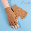 Adult Winter Gloves Warm Acrylic Knit Fingerless Solid Gloves