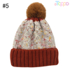 Fashion Outdoor Warm Joint Thicken Knitted Winter Hats with Pompom