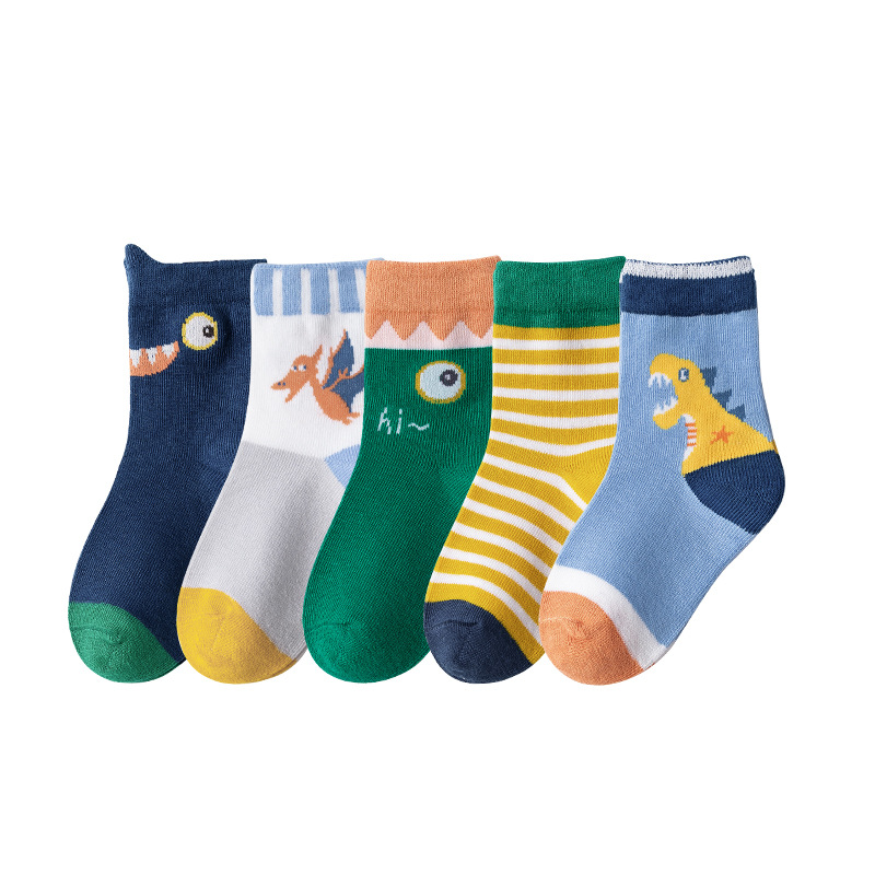 Dinosaur cartoon socks