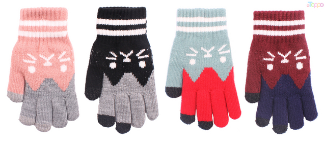 Acrylic 7-gage Jacquard Gloves 
