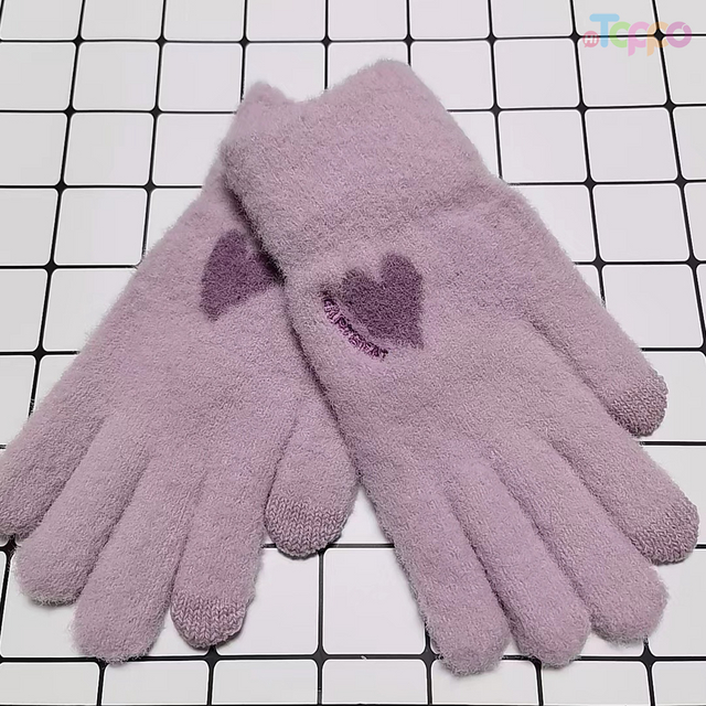 Korean Velvet Touch Panel Gloves