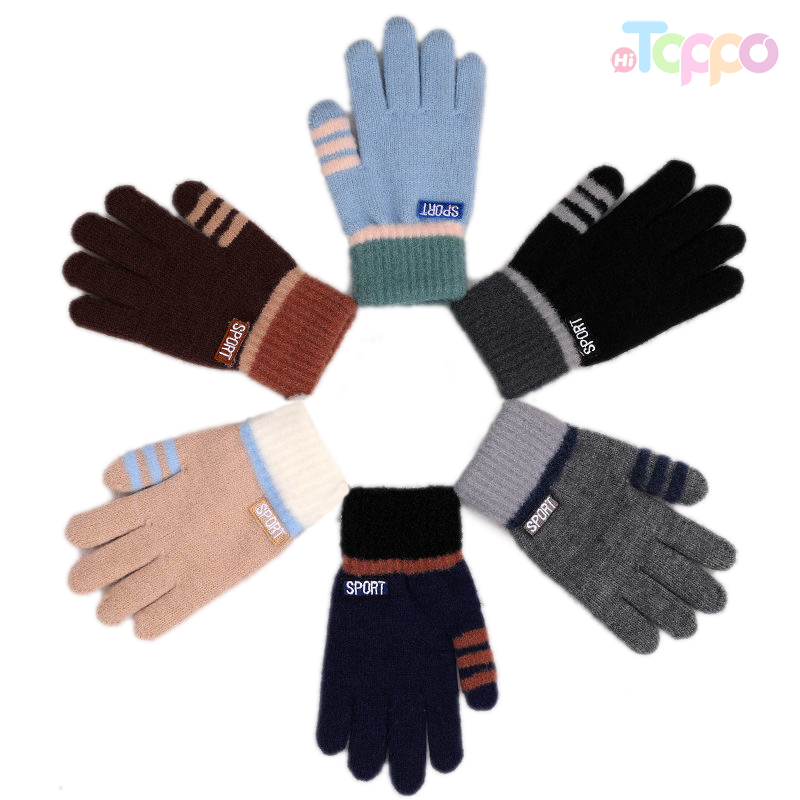 Acrylic 7 Gage Stripe Gloves