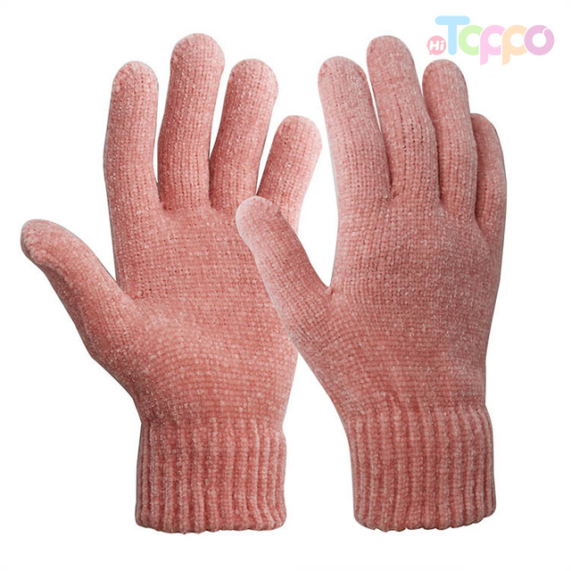 Chenille Solid Gloves