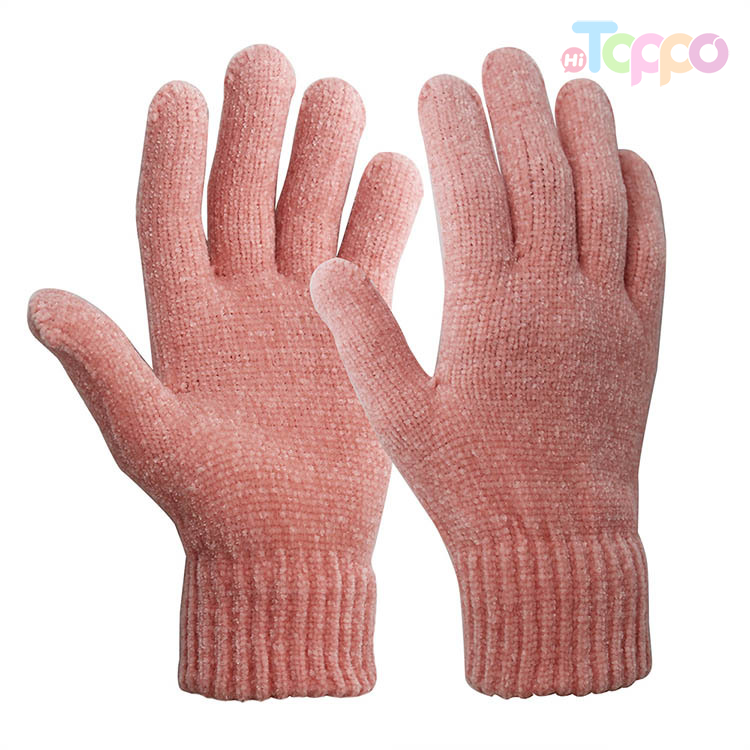 Chenille Solid Gloves