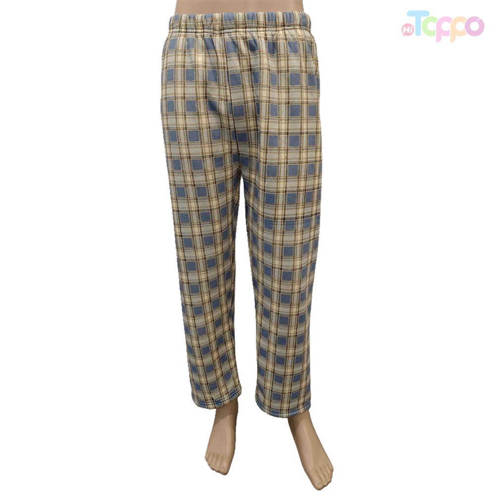 Women's Fashion High Waist Plaid Casual Long Pants for Daily Wear