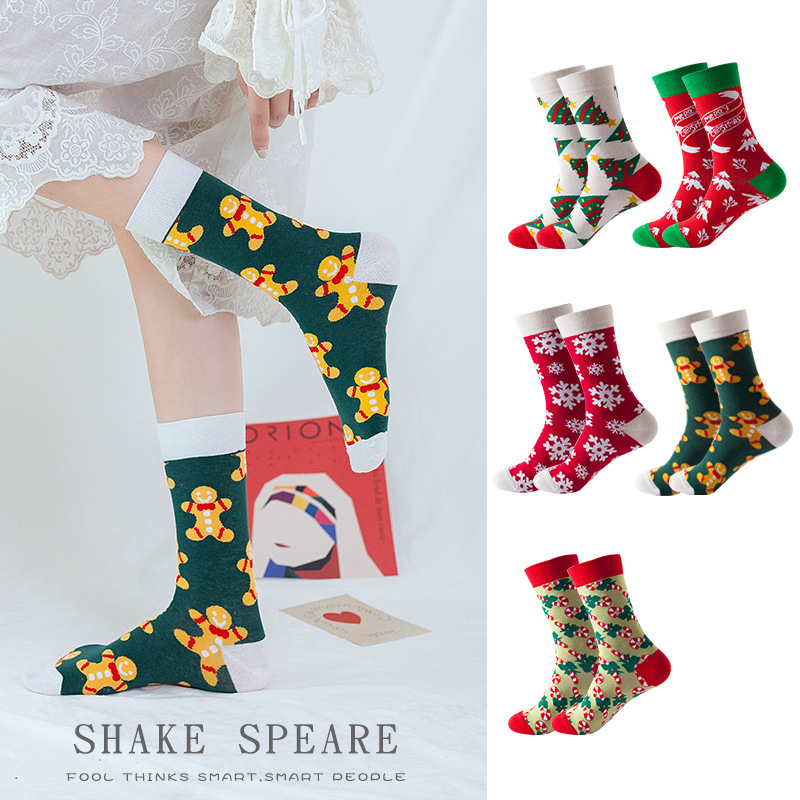 Women's autumn and Winter Christmas stockings