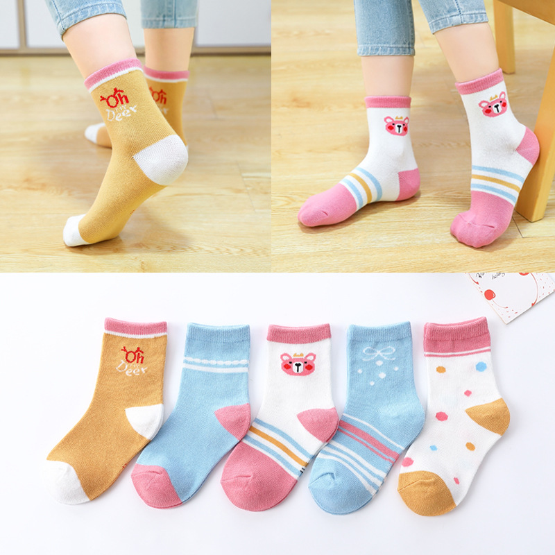 Knitted stockings for girls