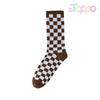 Unisex Cotton Jacquard Socks Fashion Grid Socks