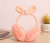 Knitted thick hair ball earmuffs