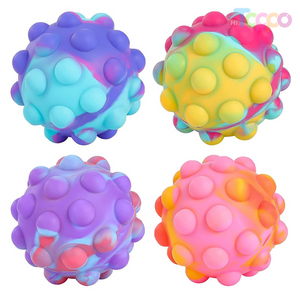 Silicone Massage Ball Fidget Squeeze Stress Relief 3d Balls 