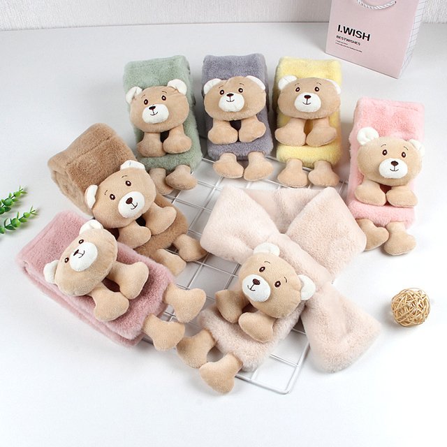 Children’s scarf plush imitation rabbit hair scarf