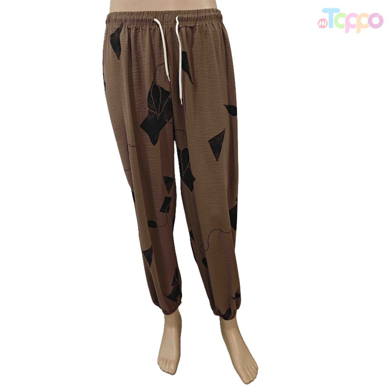 Women's Thin Summer High Waist Drawstring Casual Lounge Pants for Home Daily Wear