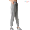 Women's High-Quality Blank Jogger Pants Grey Elastic Waist Drawstring Closure Custom Logo