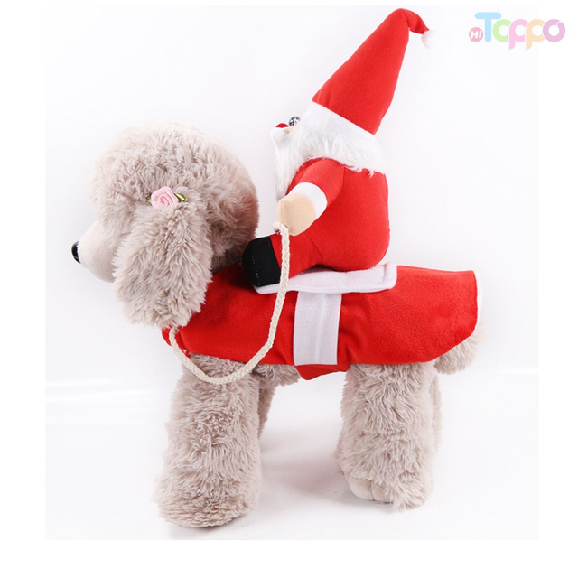 Santa Rider Dog Costume for Christmas