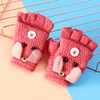 Children's knitted gloves