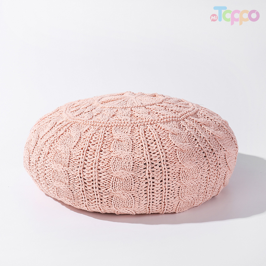 Summer Korean version of the beret linen knitted twist hat