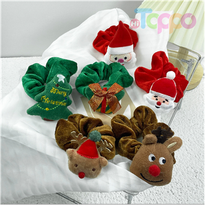 Polyester and fun fur Christmas headdress