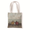 Old Man oil painting canvas bag