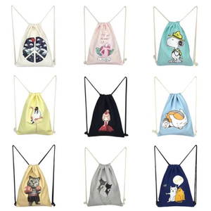 Traveling drawstring backpack