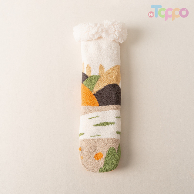 Berber Fleece Stockings Anti Slip Socks Winter Thick Socks