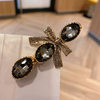 Vintage Crystal Duck Bill Clip