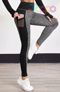  High Waist Gym Sports Leggings Running Fitness Women's Yoga Leggings With Pockets Custom Logo Ladies Pants