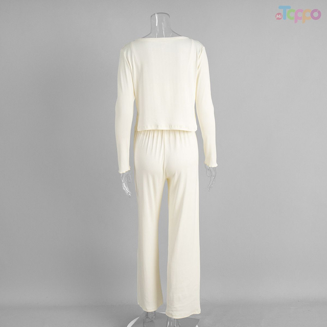 Women's Cream 3-Piece Cardigan & Loungewear Set