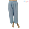 Loose Slimming Wide Leg Casual Pants with Elastic Drawstring Solid Color Lounge Pants
