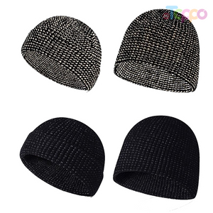 Acrylic jacquarded knitted hats