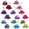 Squeezable Stress Relief Reversible Octopus Flip Plush Toy