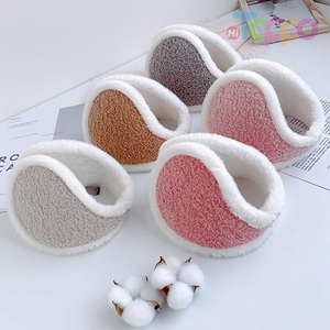 Solid Fake Fur Ear Warmer Earmuff For Cold Winter Berber Fleece Backside Warmly Cycling Walk Ear Muffs