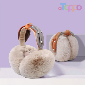 Winter Plush Ear Protectors Imitation Rabbit Hair Earmuffs Fake Fur Earmuff Folding Collapsible Earmuff