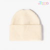 Women Core Spun Yarn Show Hair Solid Knitted Hat