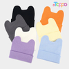 Stretchable Cuffed Premium Acrylic Knitted Beanie with Ears Fleece Free Solid Winter Hat 