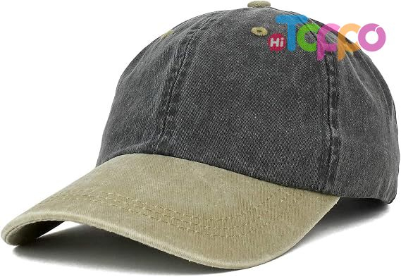 Custom Unstructured Pigment Dyed Two Tone Baseball Cap