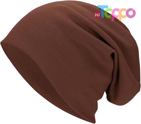  Custom Cotton Slouchy Beanie for Men and Women, Oversized Thin Skull Cap
