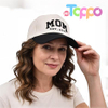 Vintage Two-Tone Women's Baseball Cap with Mama Hat 
