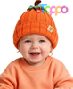 Thick Warm Soft Pumpkin Knitted Beanie Hat Orange for Autumn Halloween