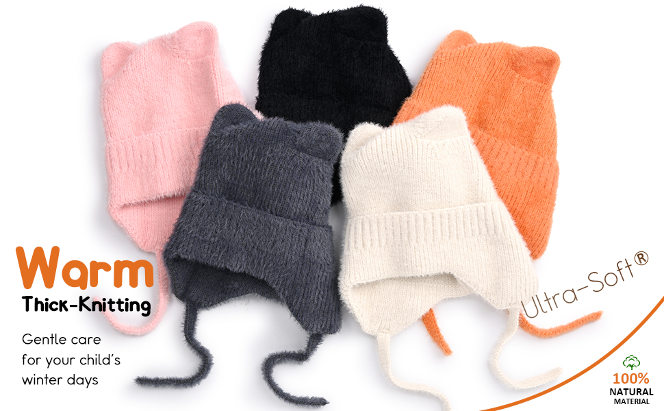 boys girls winter Earfalp hat