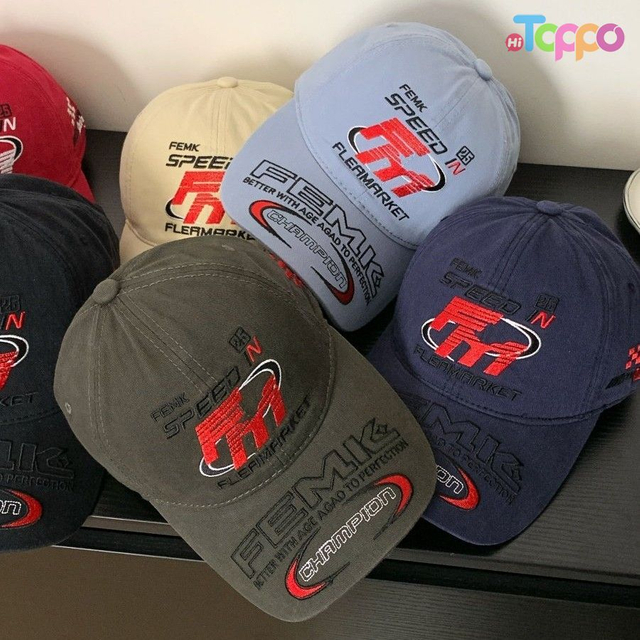 Custom Embroidered Decor American Heavy Embroidery Wide Brim Baseball Cap 