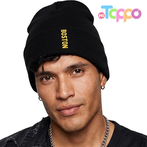 Hot Sale Vertical USA Cities Cuffed Beanie, Winter Knit Hat Skully Cap 