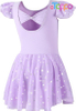 Girls Ballet Leotards Toddler Shiny Dance Leotard Dresses