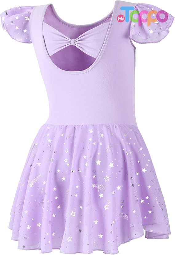 Girls Ballet Leotards Toddler Shiny Dance Leotard Dresses