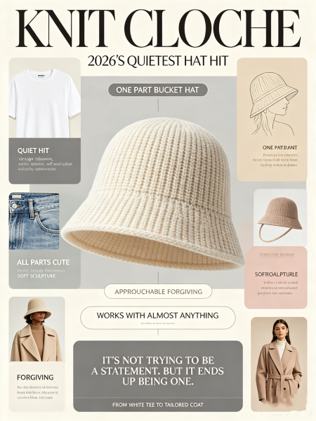 The Knit Cloche Is 2026's Quietest Hat Hit