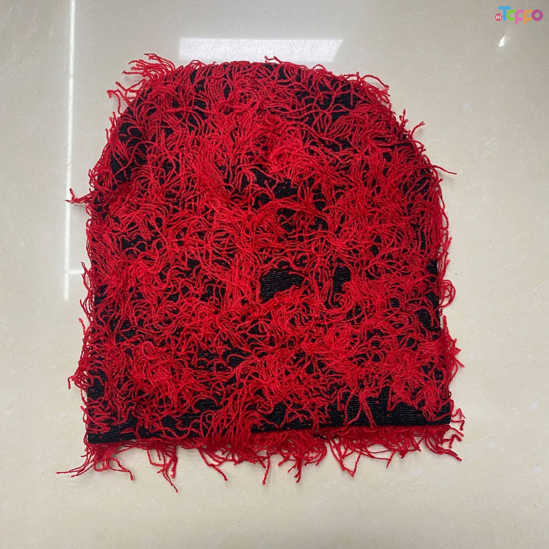 Distressed Knitted Beanie Fuzzy Winter Thick Warm Beanies Snow Hats Skull Outdoor Ski Knit Cap
